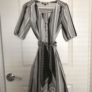 Black & White Striped Maxi (sash not included)